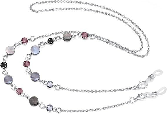 Elegante Perlen Brillen Kette Karnz