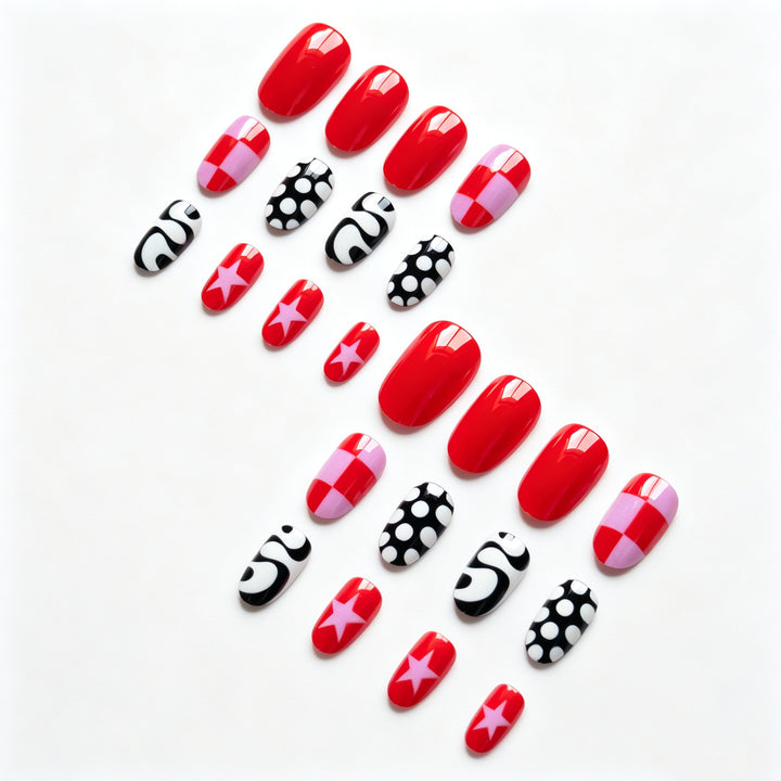 Künstlerisches Grafik-Nagelkunst-Set