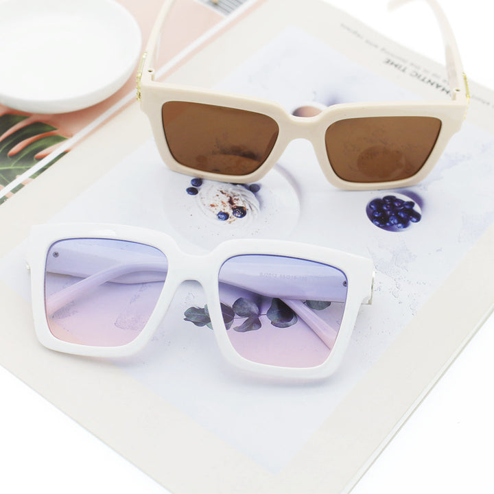Damen modische quadratische Sonnenbrille mit hochwertiger UV-Schutztechnologie Karnz