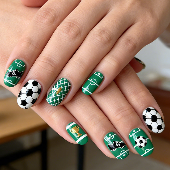 Themen Fußball Nagel Kunst Set Karnz