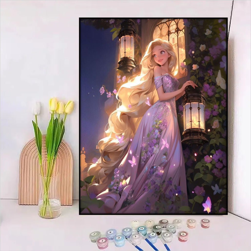 Disney-Inspiriertes DIY Malen nach Zahlen Leinwand-Kit Karnz