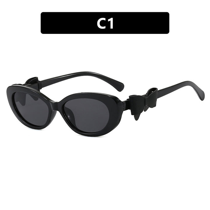 Damen modische Sonnenbrille mit verspieltem Schleifen-Design Karnz
