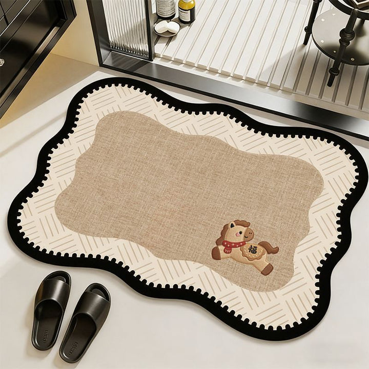 Elegante Vintage Blumenmuster Bereichsmatte