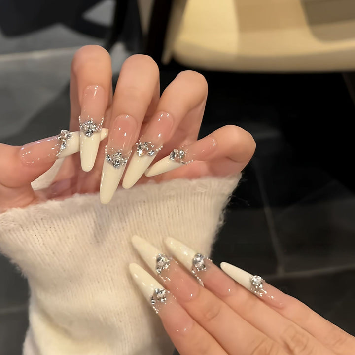 Elegant Verziertes Kunstnagelset Karnz