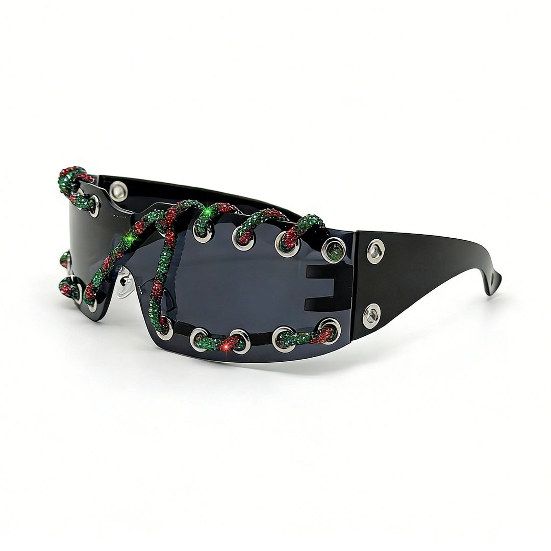 Damen Sonnenbrille mit einzigartigem Schnürdesign Karnz