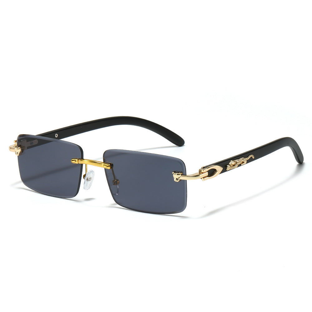 Modische Retro Rechteck-Sonnenbrille Karnz