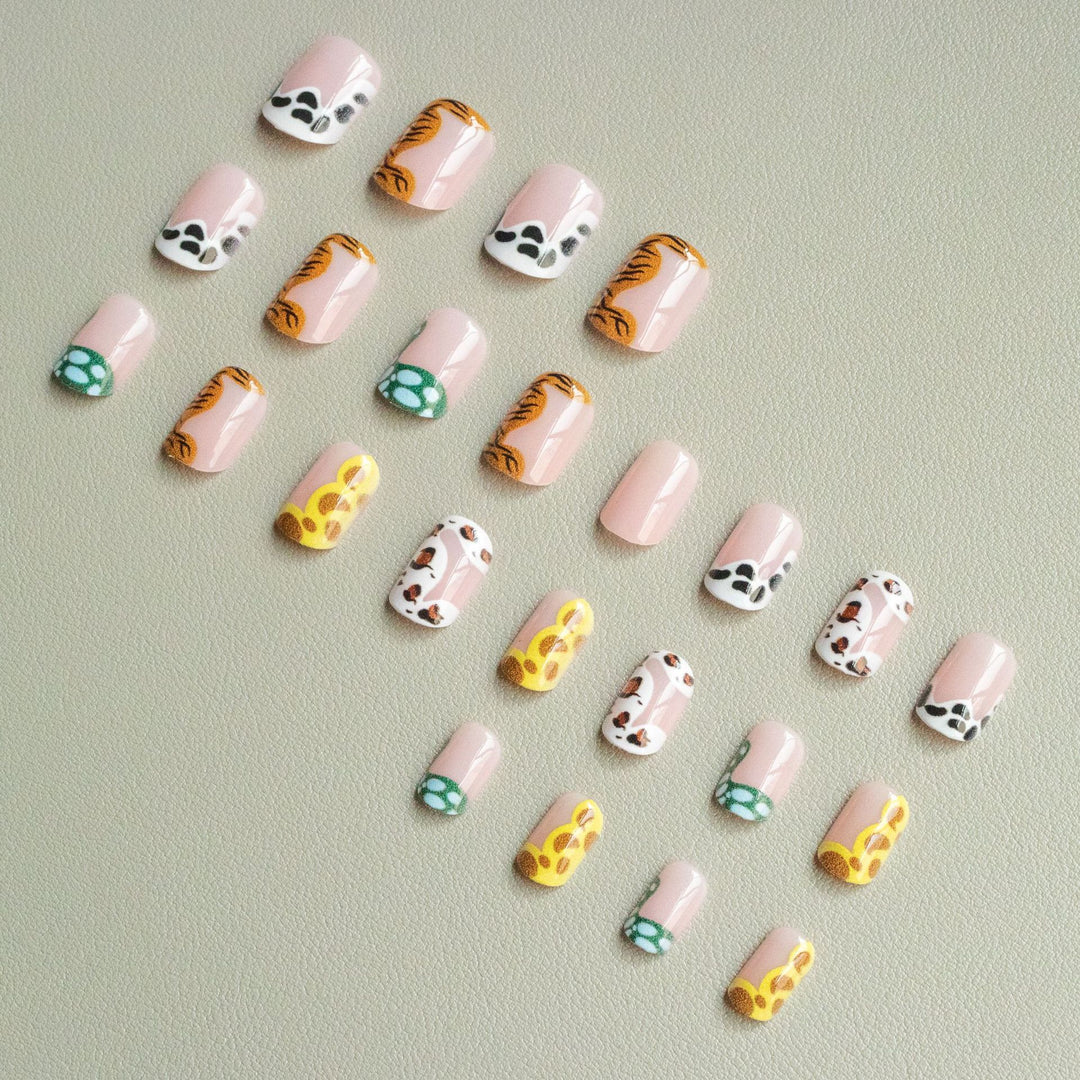 Künstlerisches Wildtier-Nagelkunstset