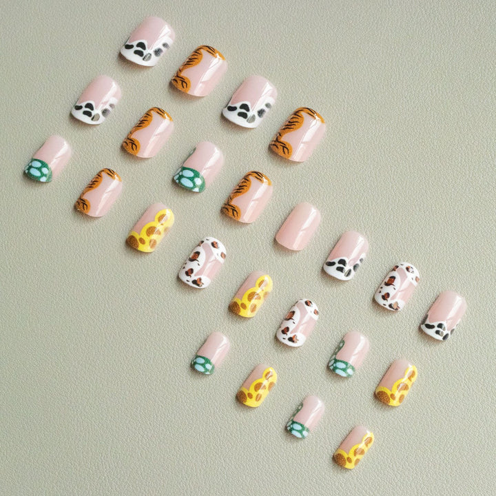 Künstlerisches Wildtier-Nagelkunstset