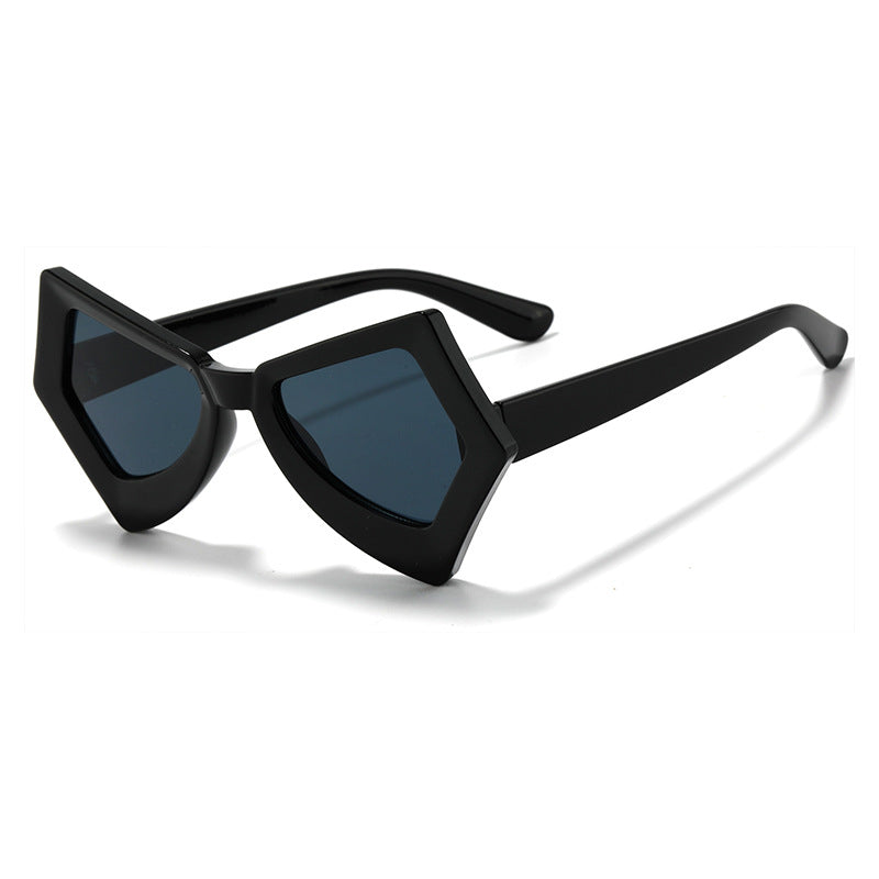 Geometrische Rahmen Modische Sonnenbrille