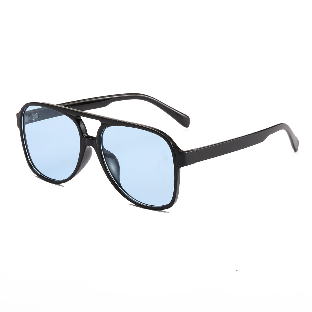 Damen modische Quader-Sonnenbrille mit breitem Rahmen Karnz