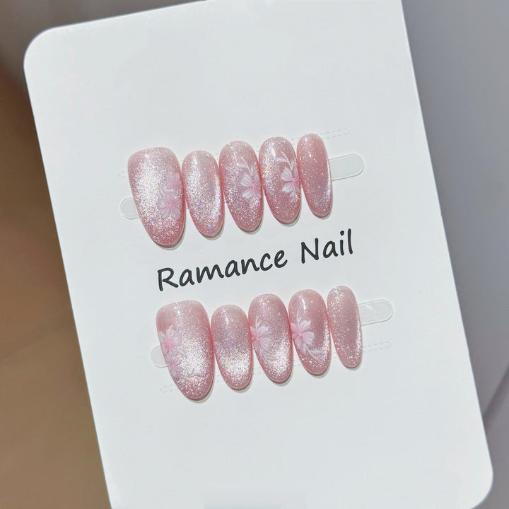 Floral Design Press-On Nail Set Karnz