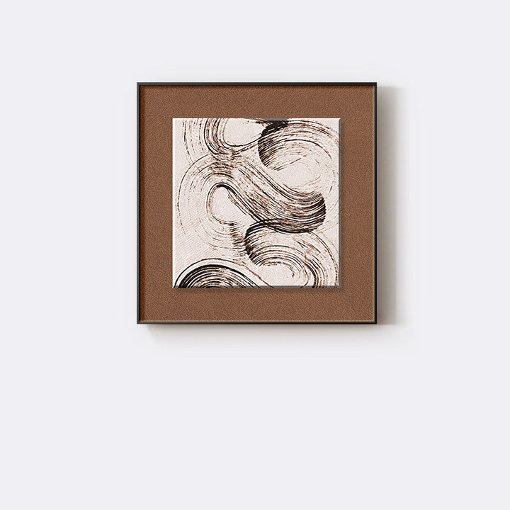 Abstrakte textile Wandkunst