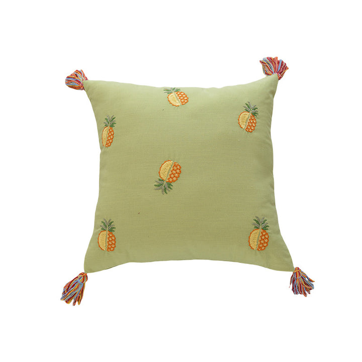 Besticktes Ananas Akzentkissen