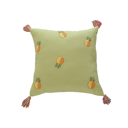Besticktes Ananas Akzentkissen