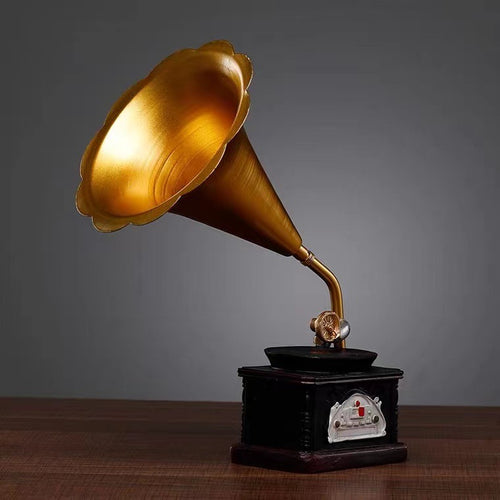 Vintage Grammophon Deko Karnz