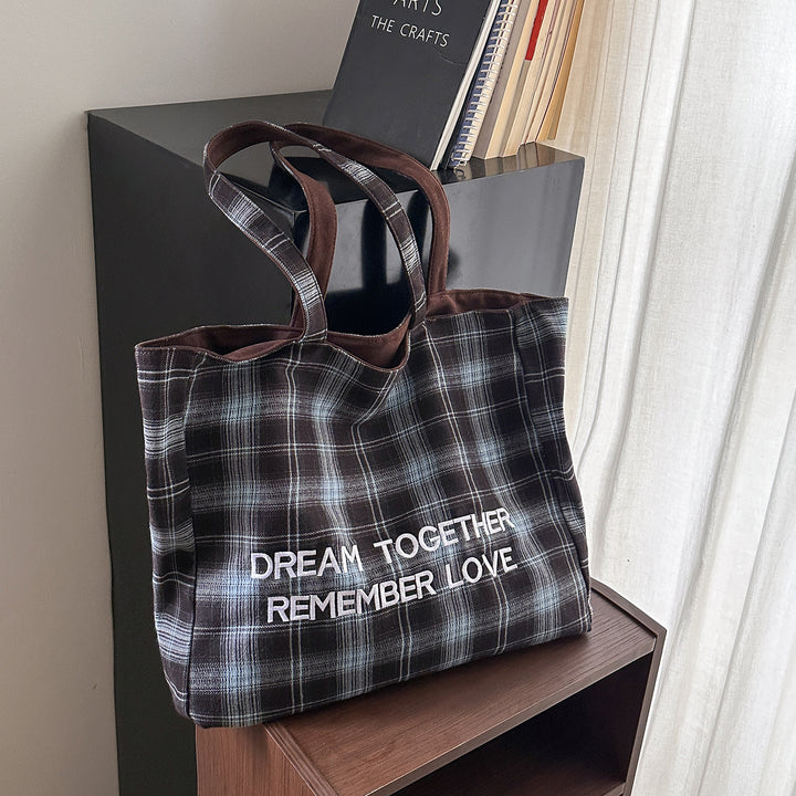 Plaid gemusterte Tragetasche Karnz