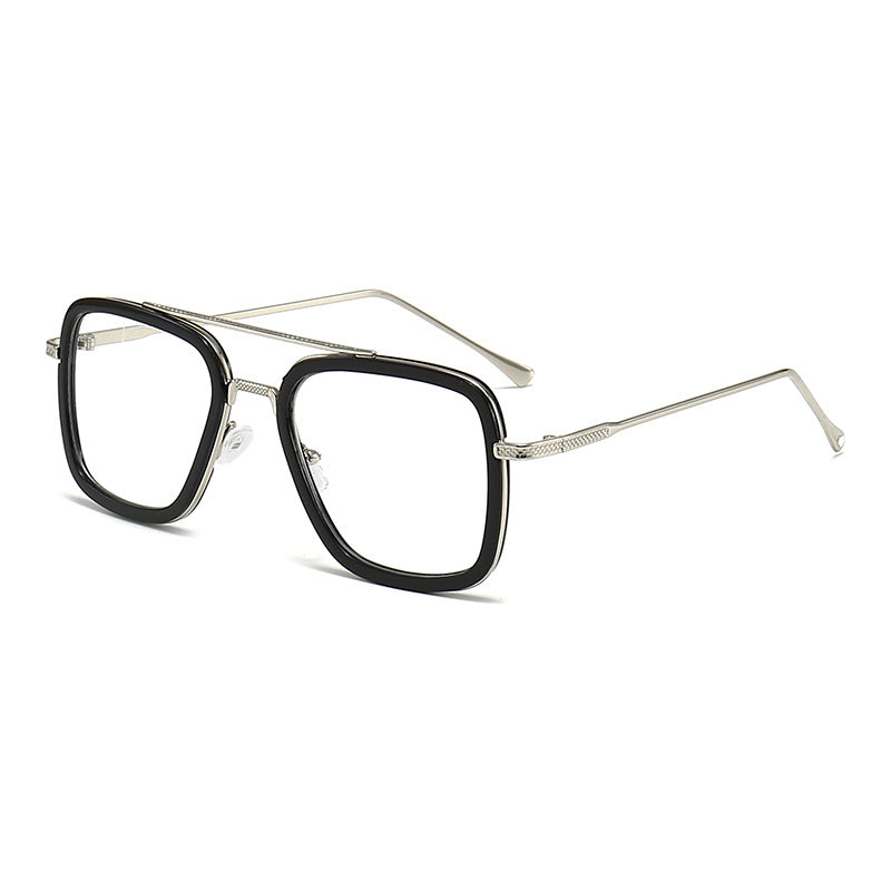 Damen modische quadratische Sonnenbrille mit metallischen Details Karnz