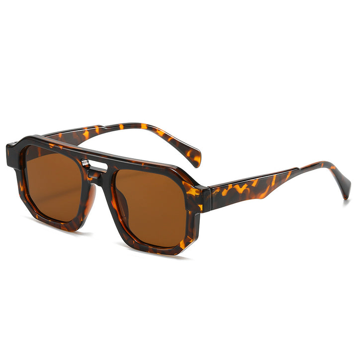 Fashion-Forward Geometrische Übergroße Sonnenbrille Karnz