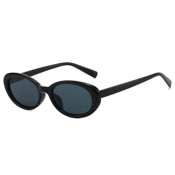 Elegante Vintage Oval Sonnenbrille Karnz