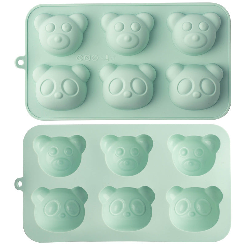 Silikon-Eiswürfelform mit Niedlichem Bärenkopf-Design Karnz
