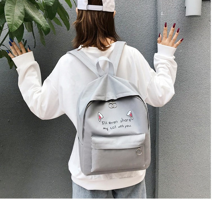 Niedlicher Rucksack mit Cartoon-Tiermotiv Karnz