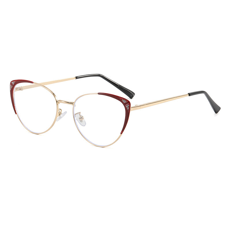Damen Modische Cat-Eye Brille mit einzigartigem Design Karnz