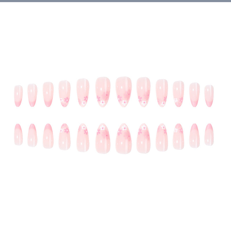 Blumeninspirierte Press-On Nagelset Karnz 1789085994