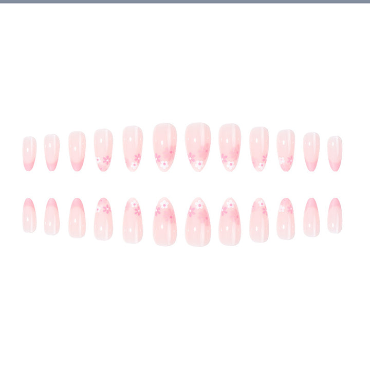 Blumeninspirierte Press-On Nagelset Karnz 1789085994