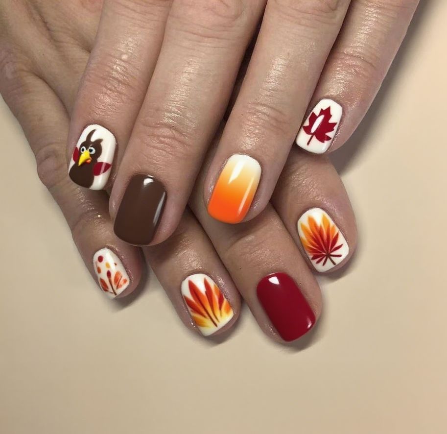 Festliches Thanksgiving Nagelkunst-Kit Karnz