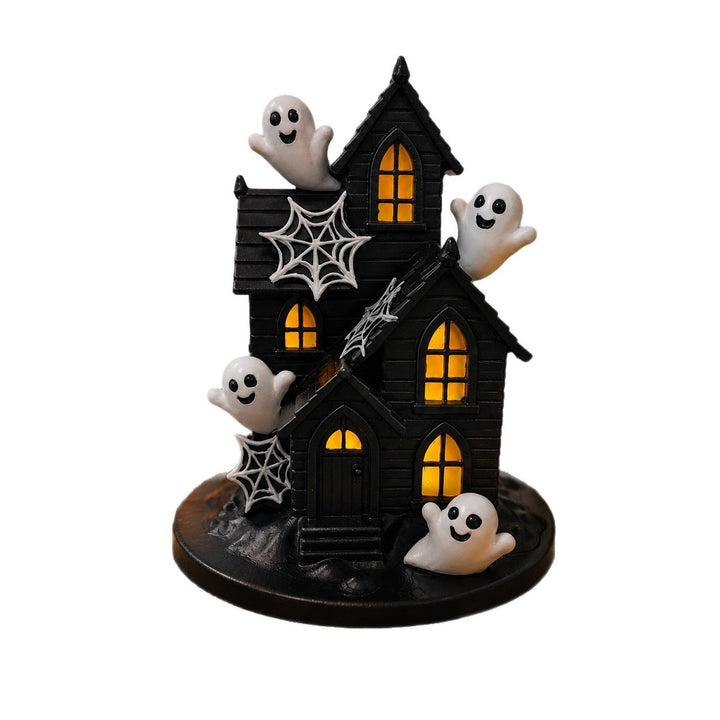 Halloween Dekohaus mit gruseligen Geistern Karnz