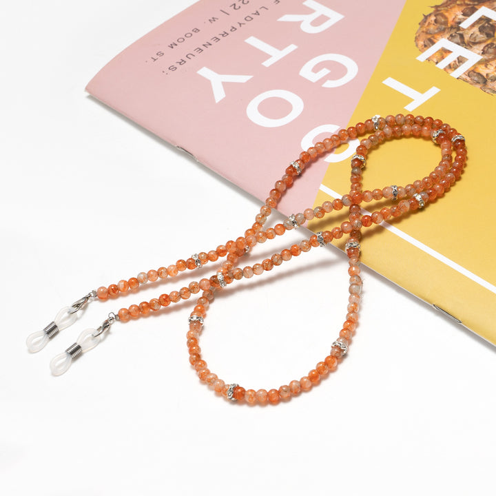 Elegante Perlen Brillenhalter Kette Karnz