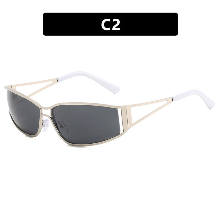 Damen sportliche Sonnenbrille im futuristischen Stil Karnz