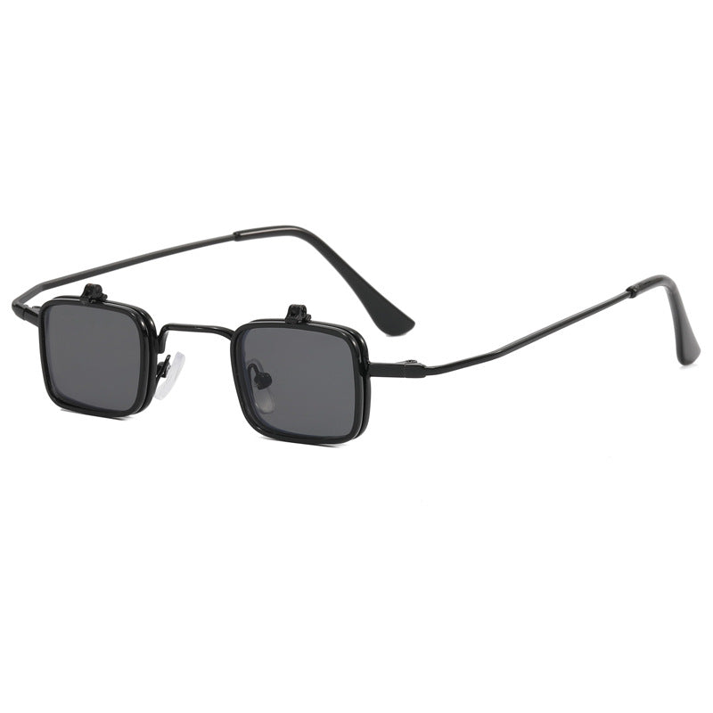 Damen Designer-Sonnenbrille mit quadratischem Metallrahmen Karnz