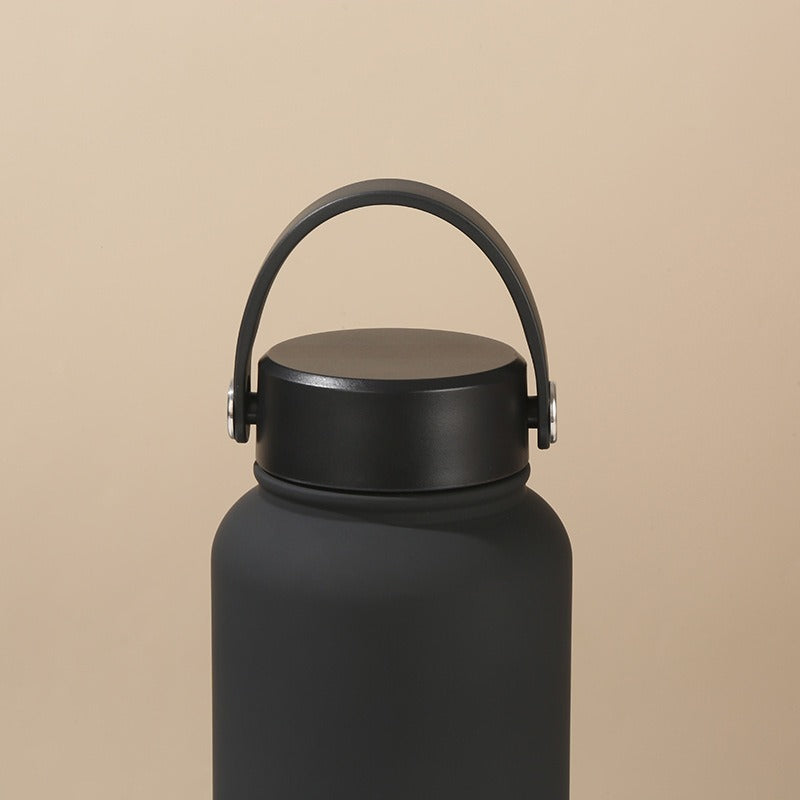 Damen doppelwandige isolierte Wasserflasche mit praktischem Tragegriff Karnz