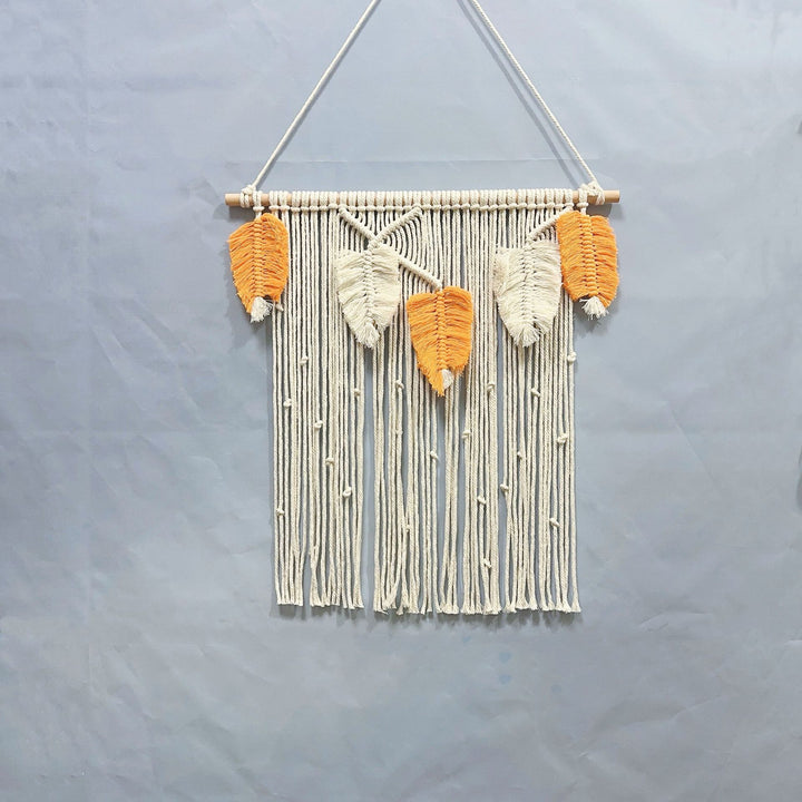 Makramee Blatt Wandbehang Karnz