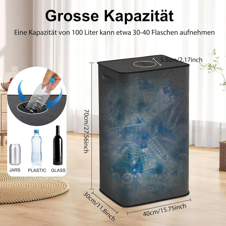 Wäschekorb mit Herausnehmbarer Innentasche Karnz