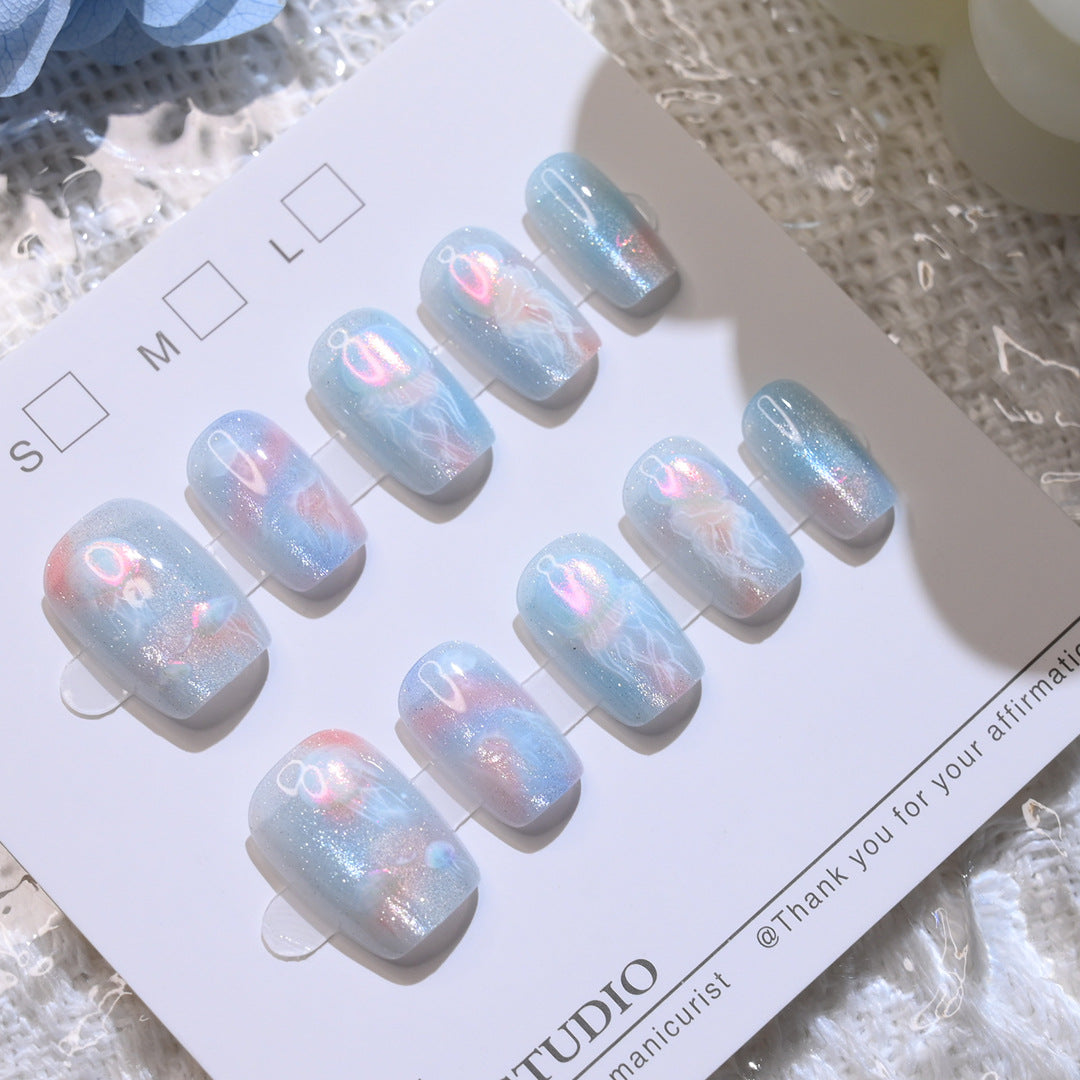 Elegantes Press-On Nagelkunst-Set Karnz