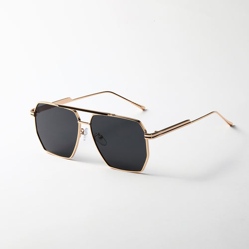 Damen elegante sechseckige Sonnenbrille Karnz