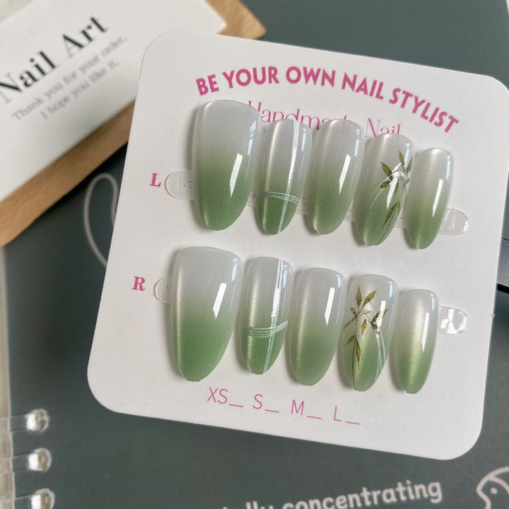 Elegantes, Schmetterlings-Design Press-On Nagelset