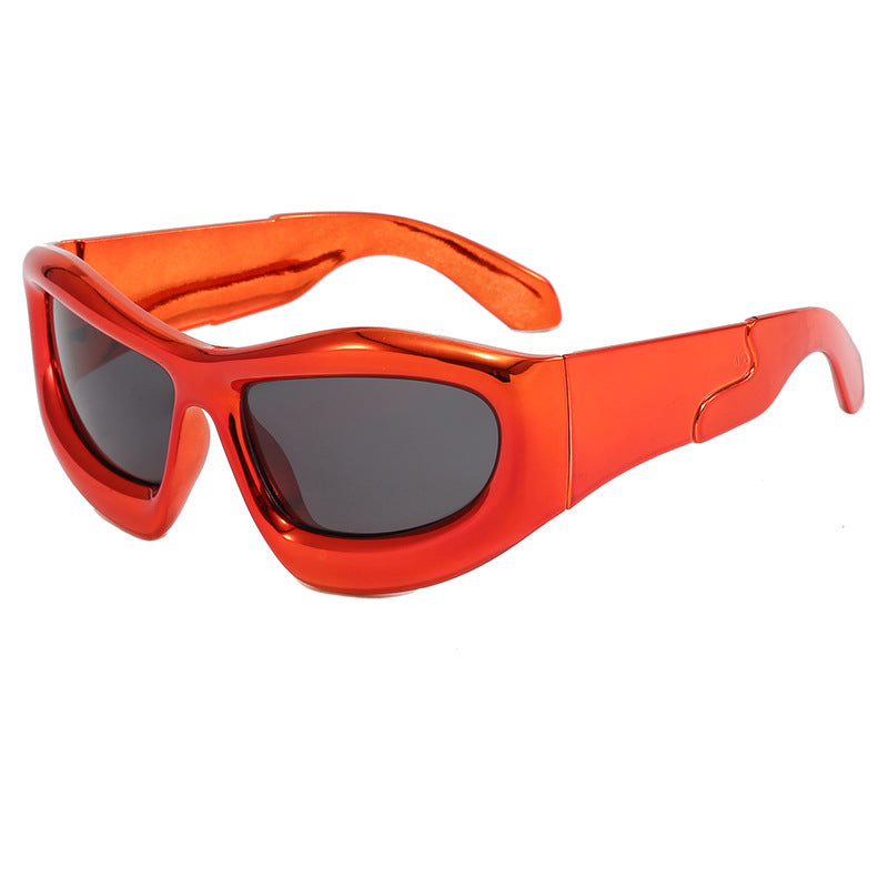 Damen Sportliche Sonnenbrille mit robustem, geometrischem Rahmendesign Karnz