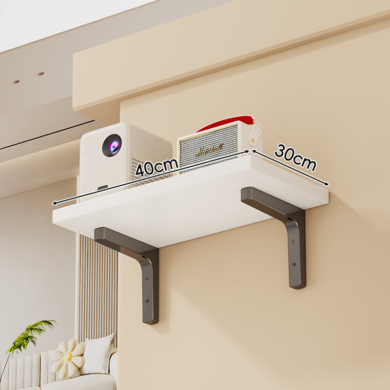 Wandmontierte schwebende Aufbewahrungse shelf mit Marmor-Effekt und Schwerlaststahlhaltern