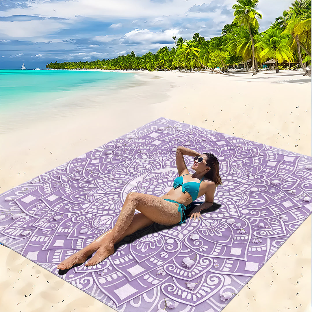 Mandala Design Strandmatte Karnz