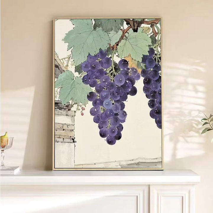 Dekorative Obstillustration Wandkunst Karnz