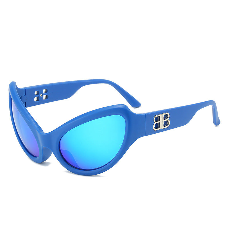 Damen elegante Cat-Eye Sonnenbrille mit hochwertigen UV-Schutzgläsern Karnz
