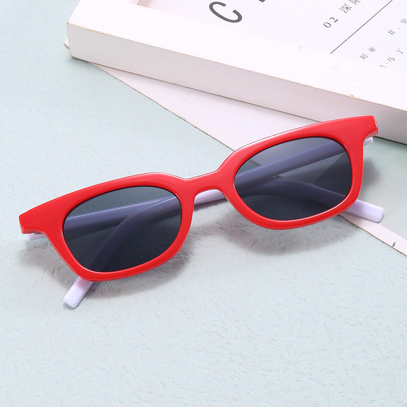 Damen moderne Rechteck-Sonnenbrille Karnz