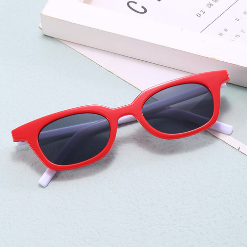 Damen moderne Rechteck-Sonnenbrille Karnz