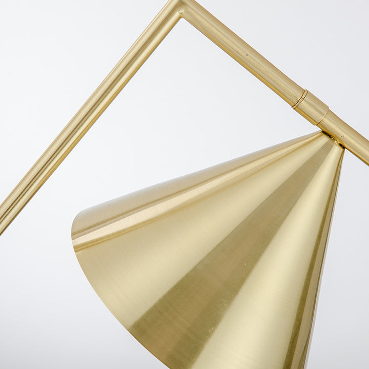 Moderne Kegel Tischlampe mit Marmorbasis