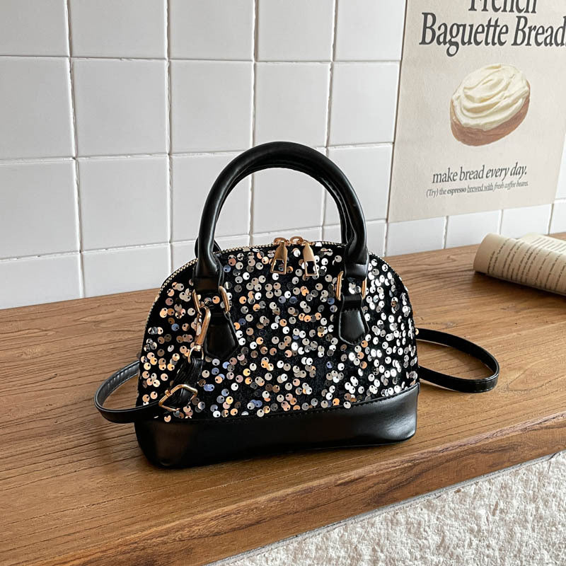 Pailletten-verzierte Handtasche
