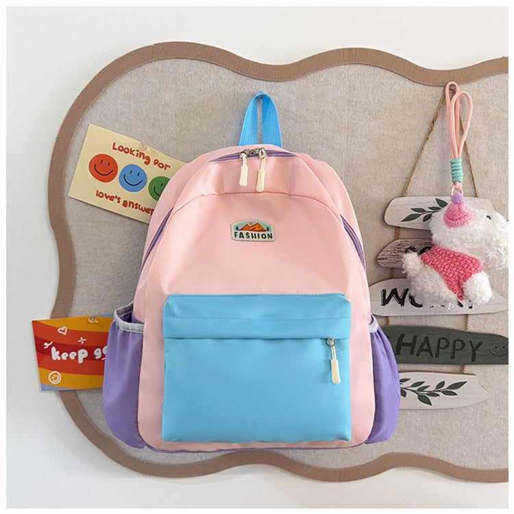 Trendy Farbenblockierender Rucksack