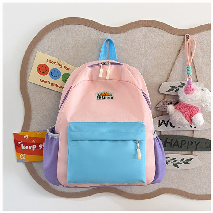 Trendy Farbenblockierender Rucksack